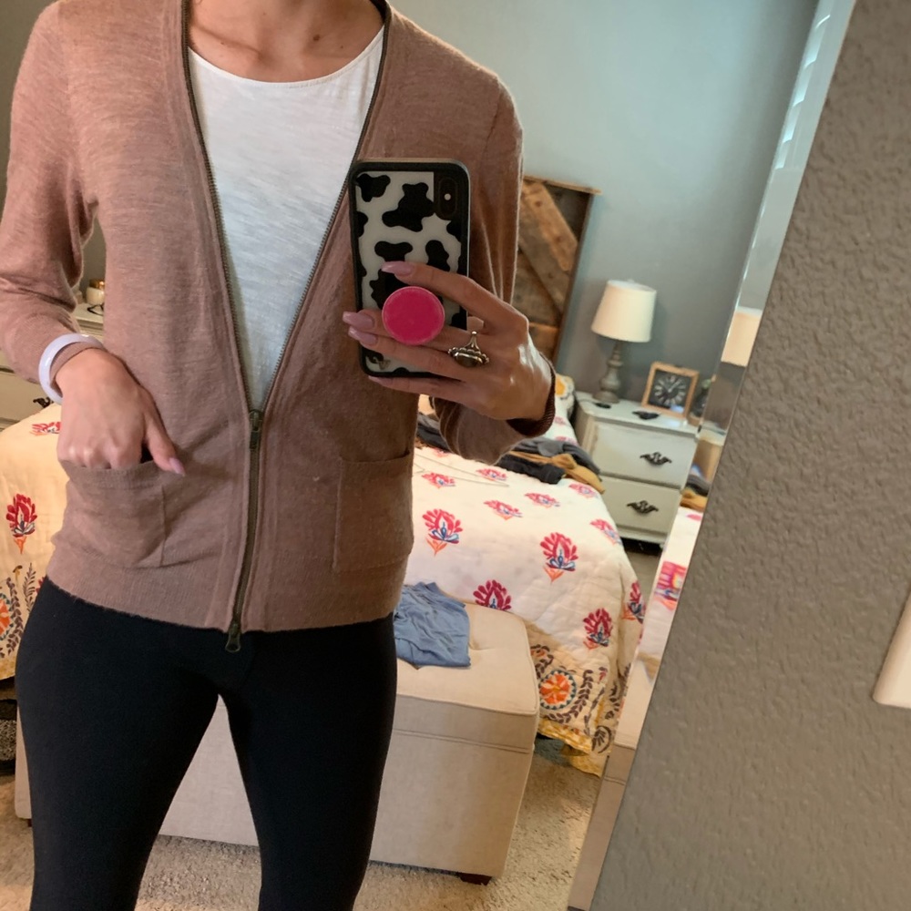 J Crew Cardigan with zipper